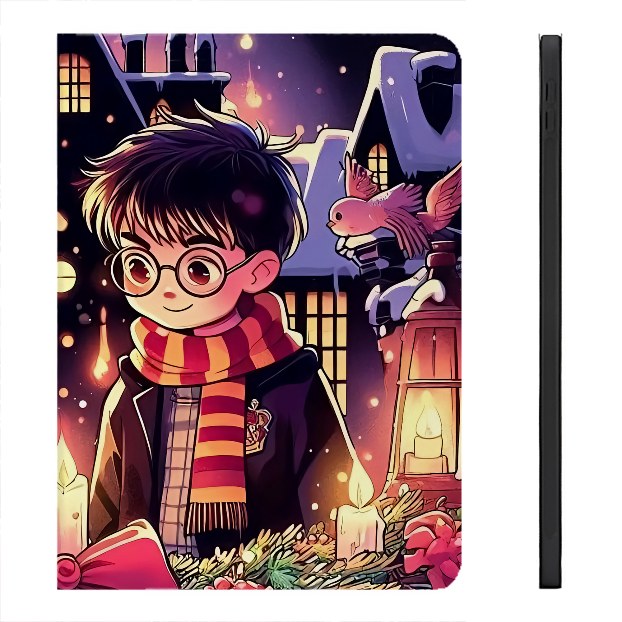 （画像用） Harry Potter ハリー・ポッターシリーズ IPadケース ペンホルダー付き ブックスタイルデザイン